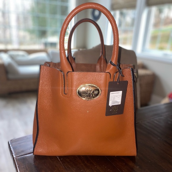 NWT, Roberto Cavalli Leather Handbag - Picture 1 of 9